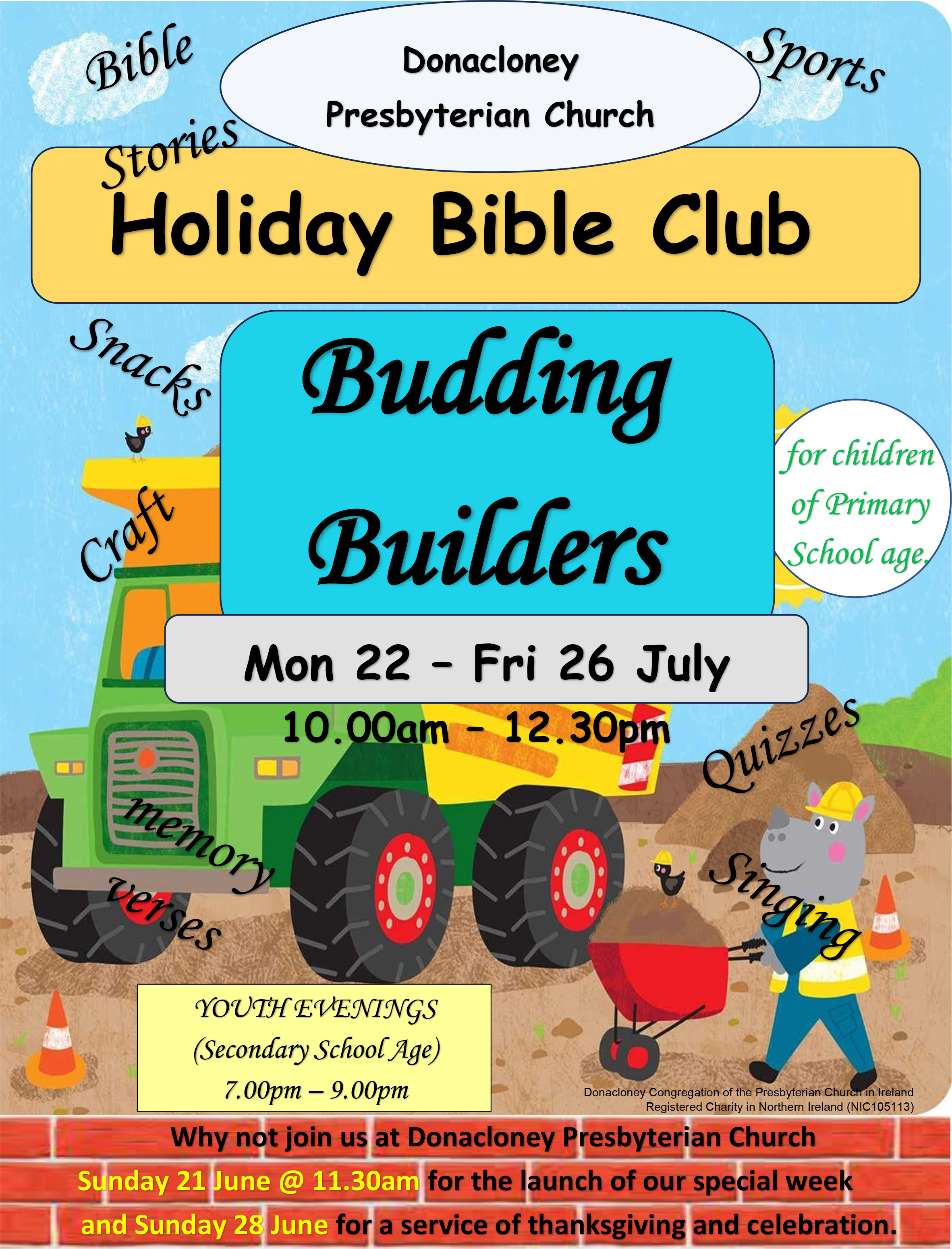 budding builders poster